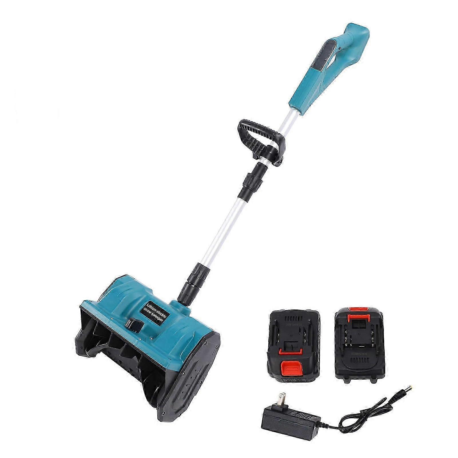 Pelle à neige sans fil, double batterie 21 V, largeur de 32 cm, souffleuse à neige électrique, portée de 8 m, capacité de 4,6 m³.