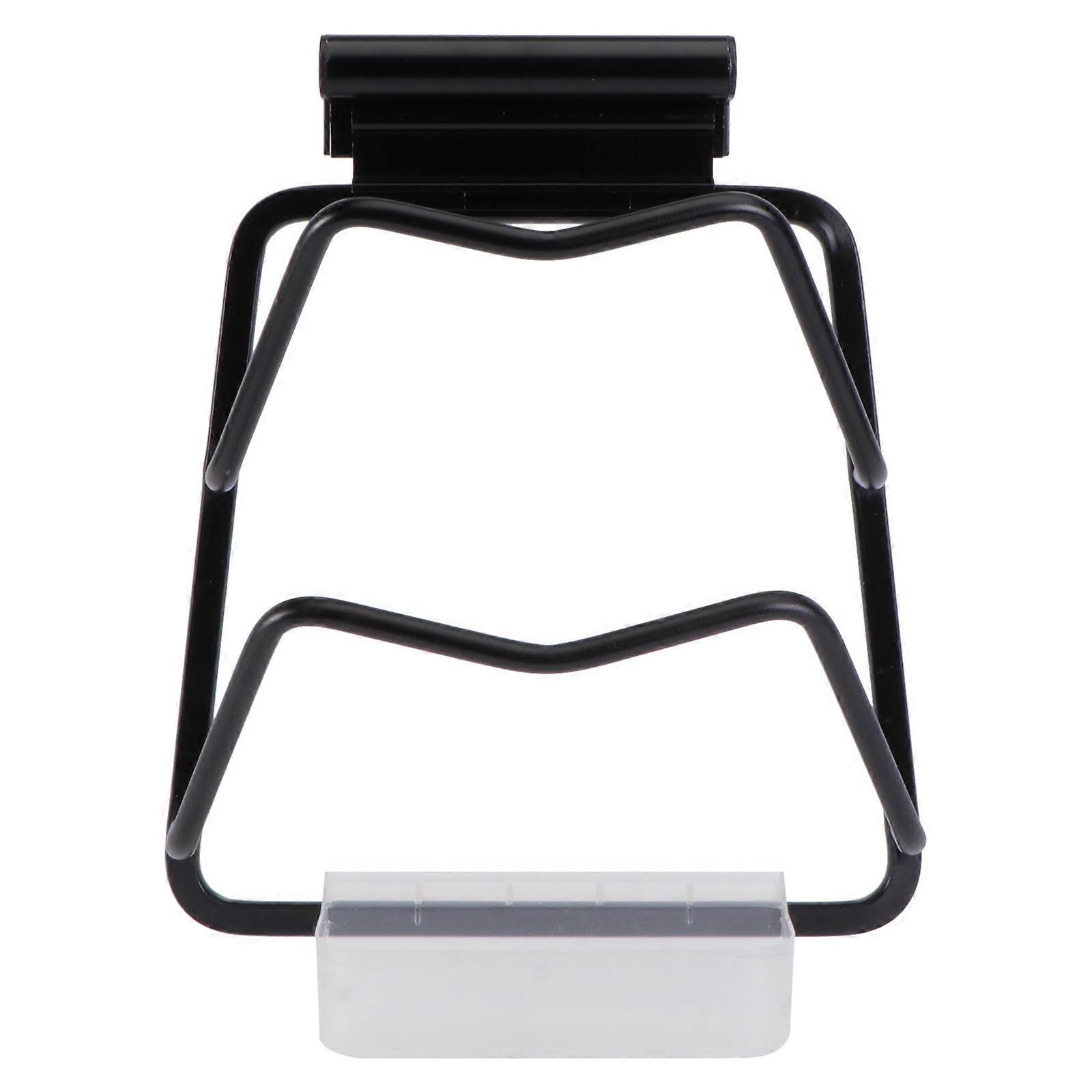 Pot Lid Rack Kitchen Storage Rack for Use 1Pcs Wall-Mounted Black Titanium