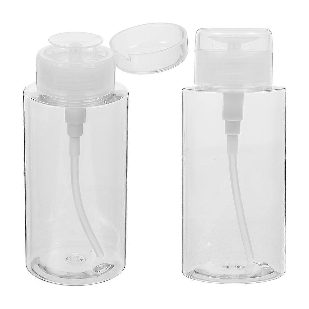 Refillable Press Bottles Multi-Function Nail Polish Remover for Home Use 8Pcs