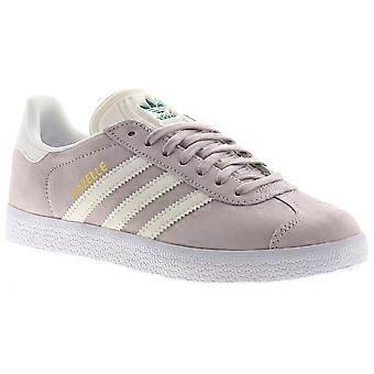 Adidas Originals Womens Trainers Gazelle Gold Green Logo Purple Tint cloud white