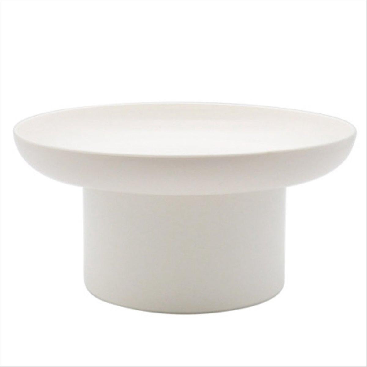 ABS Fruit Perfume Cosmetics Tray Black White Round Decorative Tray D