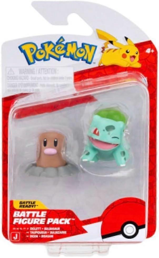 Pokemon - Battle Figure Pack - Diglett & Bulbasaur Toy
