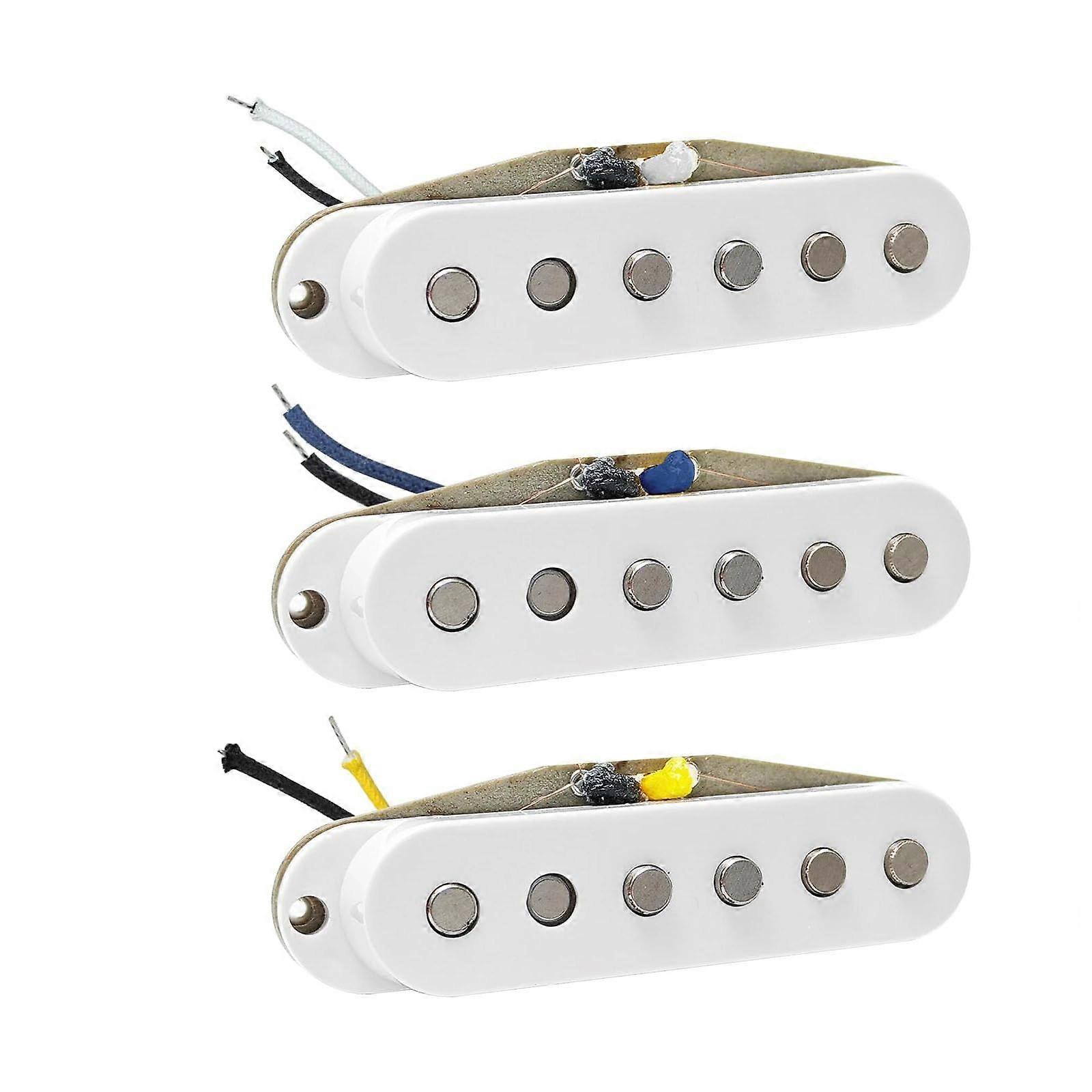 White Single Coil Electric Guitar Pickup with Consistent Finish and Easy Replacement Compatibility