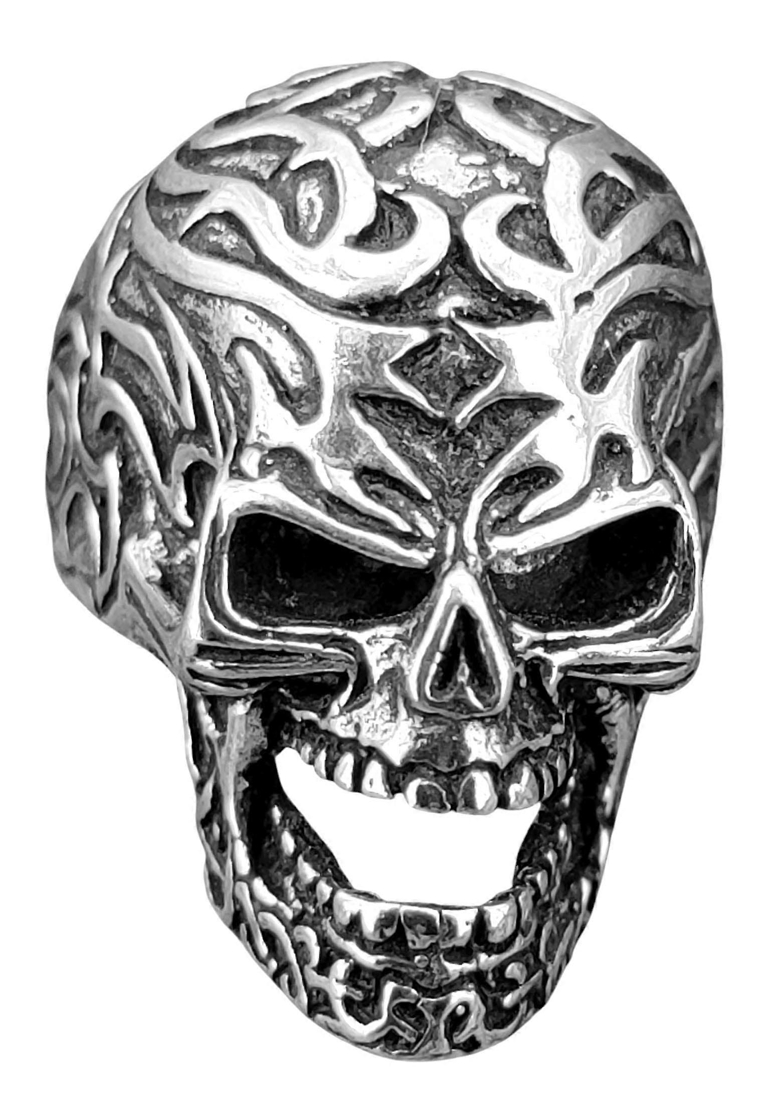 Ring Skull, Size 60-74 (tk7) - Silver