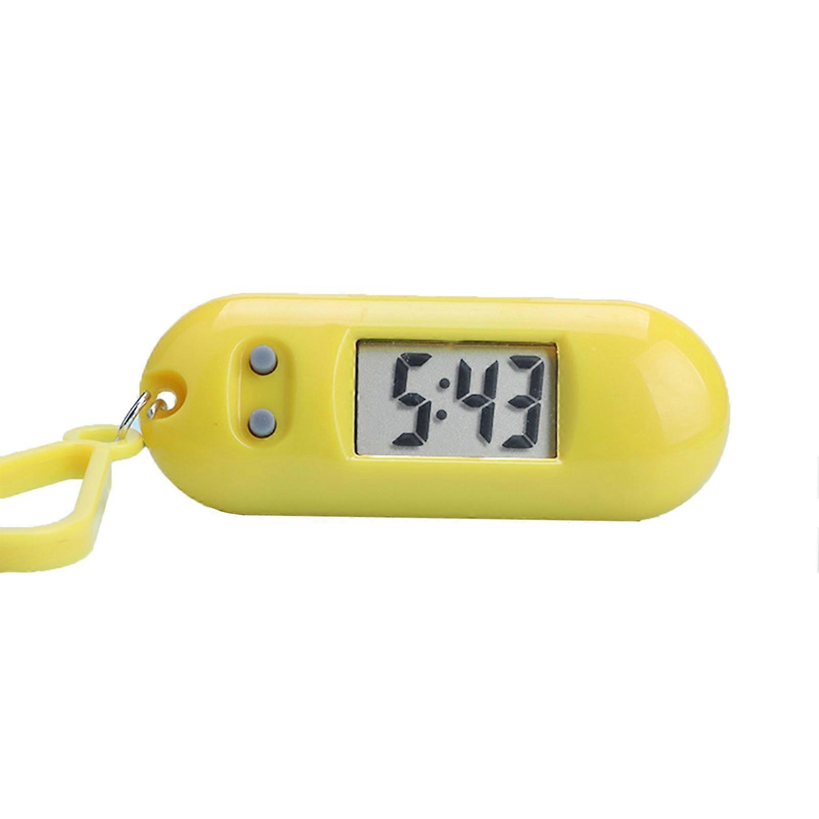 LCD Digital Keychain Clock - Silent & Portable - Student Exam Study Desk Clock