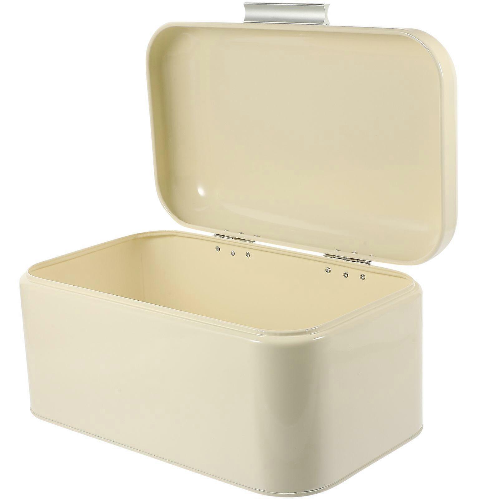Bread Box Kitchen Countertop Bread Bin Iron Bread Storage Container for Home Shop