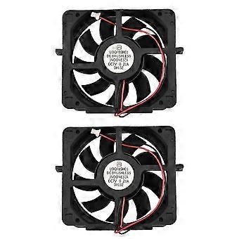 2X Cooling Fan Internal Cooler DC Brushless Repalcement for Sony Playstation 2 PS2 50000/30000 Console