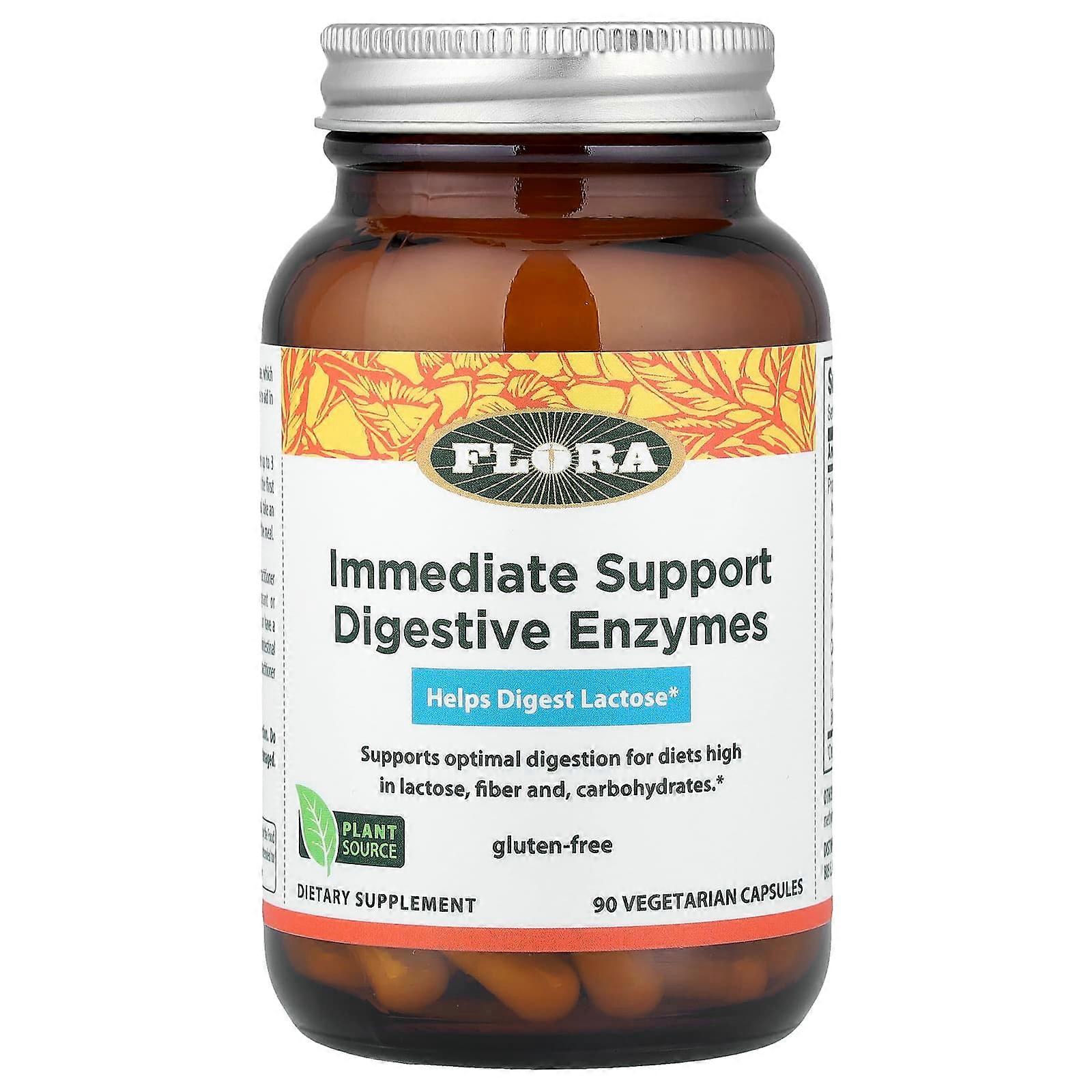 Flora, Enzyme Blend, 90 Vegetarian Capsules