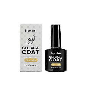Essential Gel Base Coat Nail Primer, High Transparency Long-Lasting Soak-Off Manicure Base Gel, UV Lamp Compatible DIY Nail Art Foundation, 7.5ml