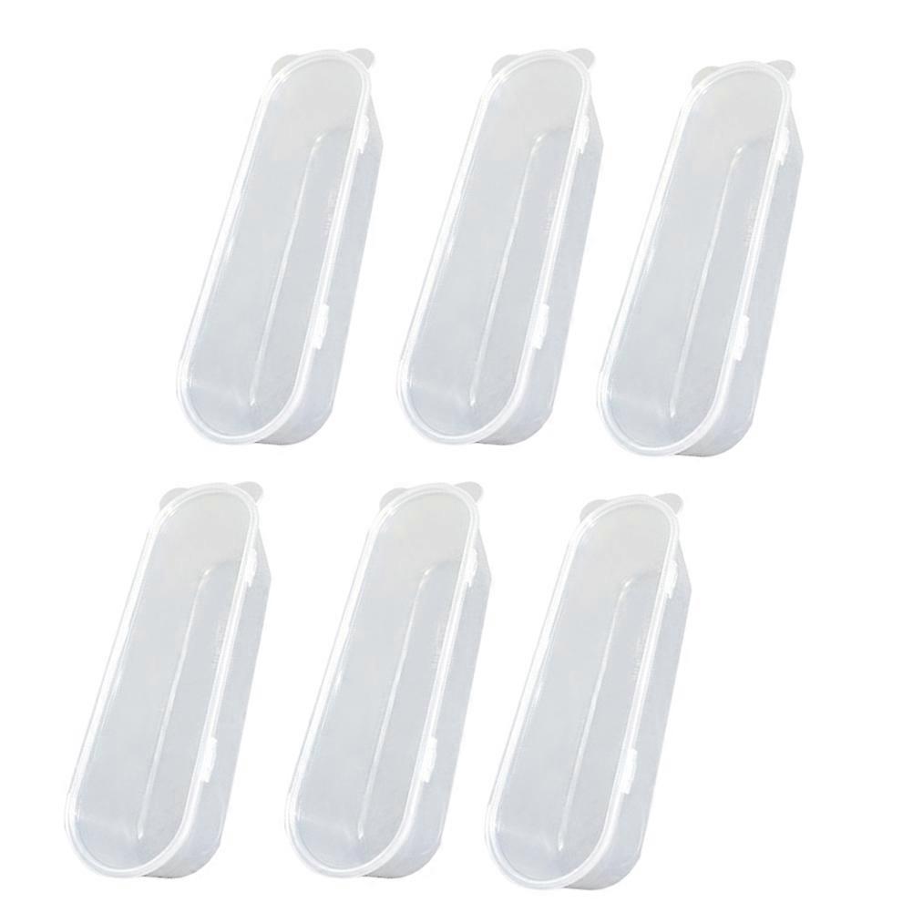 Ice Cream Box Container for Fruit Storage 6Pcs Transparent Kitchen Storage Boxes