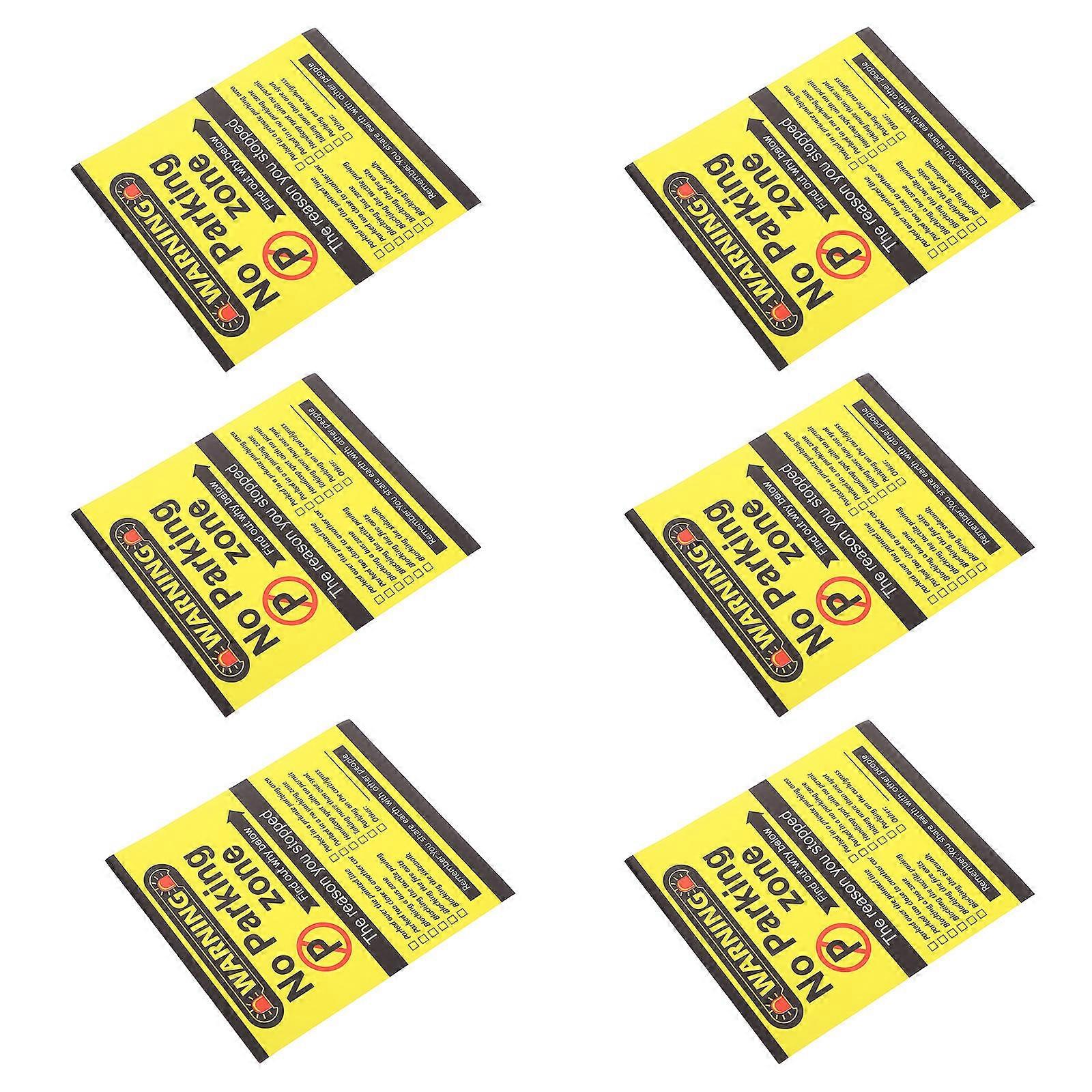 Adhesive No Parking Sticker for Roads Caution Warning 200 Sheets