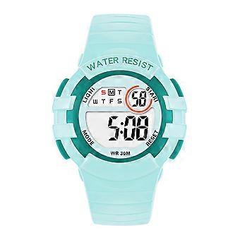 Children Watch Waterproof Wristwatch for Kids Use Light Blue Shell