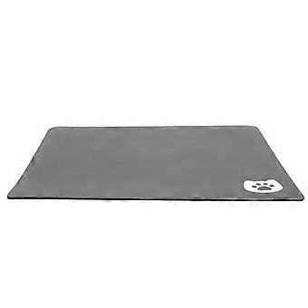 Water Absorbent Pet Feeding Mat for Cats and Dogs Grey Diatomite