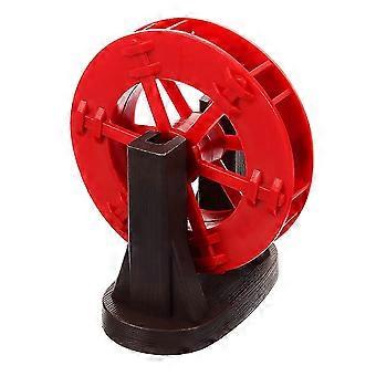 Roda d'água em miniatura vermelha em ABS para fonte de mesa, aquário, decoração de casa