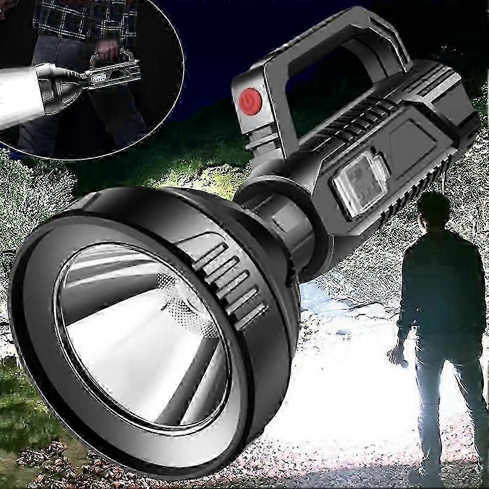 LED flashlight, rechargeable, super bright spotlight flashlights compatible with camping
