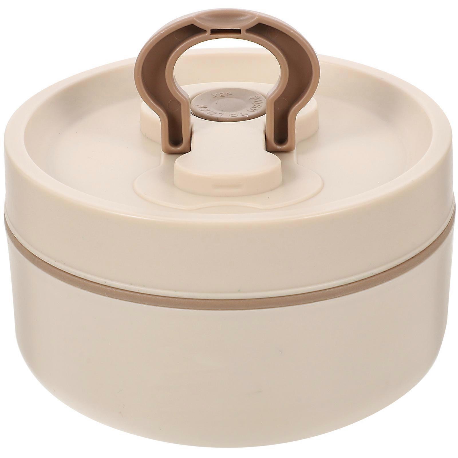 Portable Food Box Multi-Function Bento Box for Storage Use Beige Design