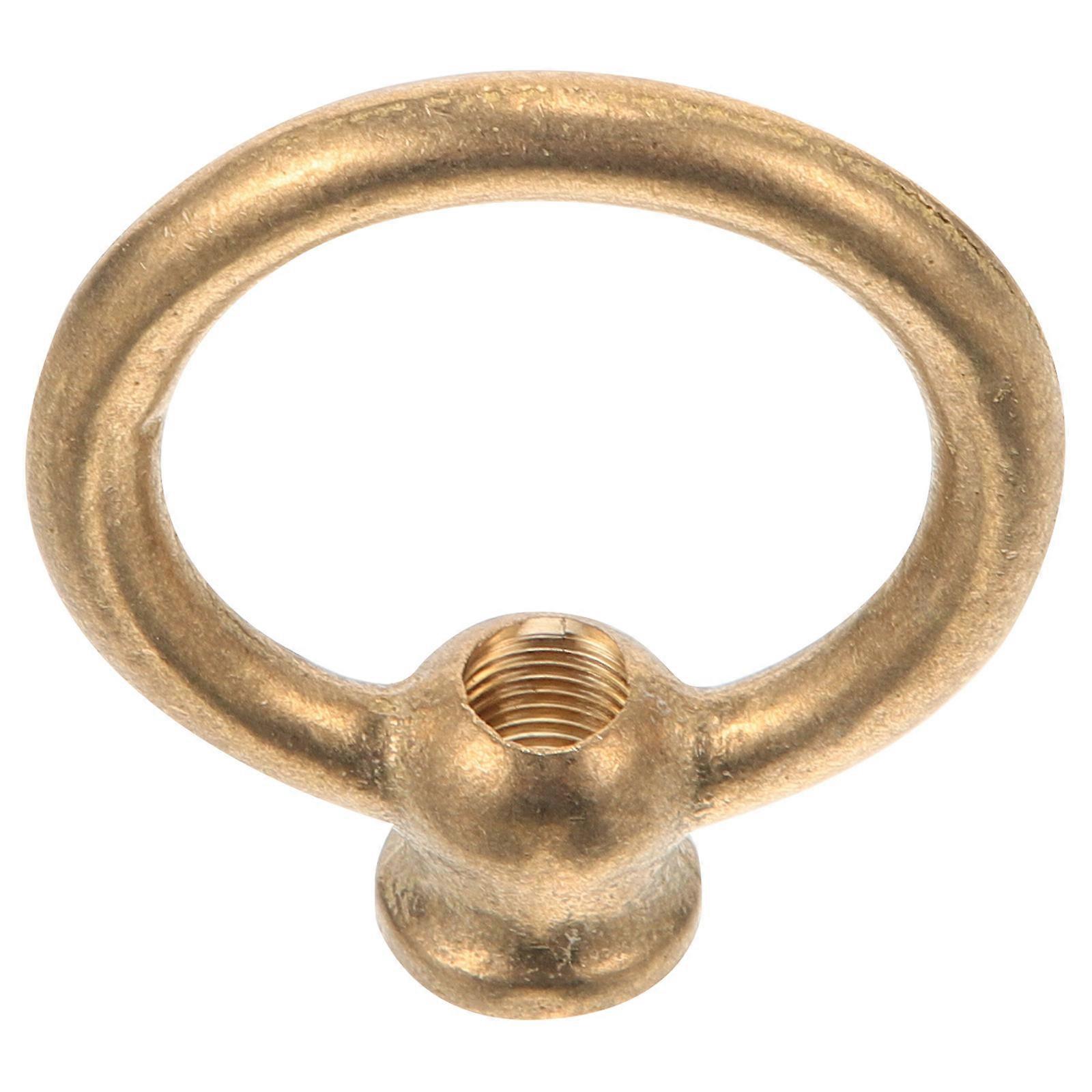 Pure Copper Eye Nut for Ceiling Loop Golden Hanging Lamp Replacement