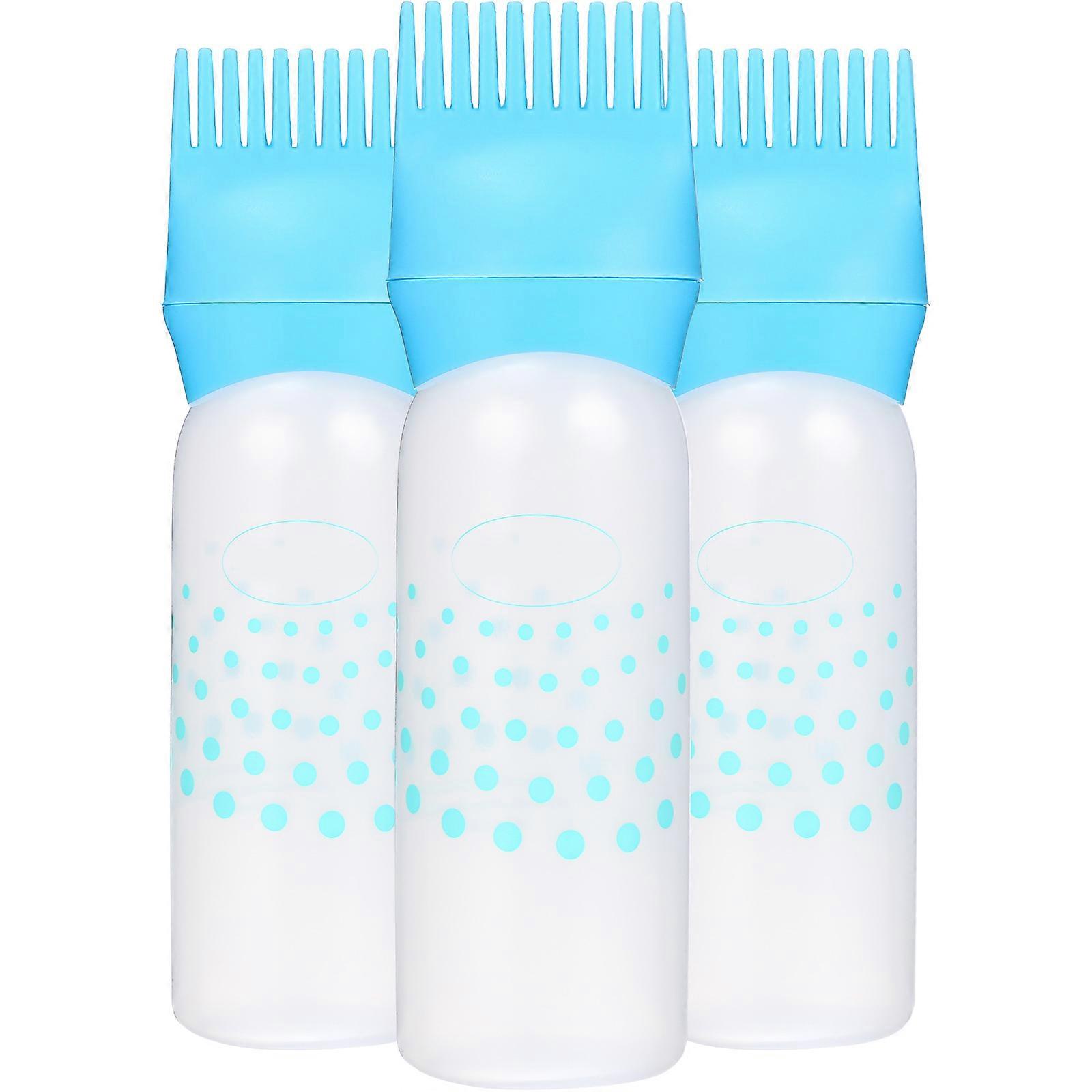 Hair Drying Bottles Root Comb Applicator Bottle 3Pcs Set