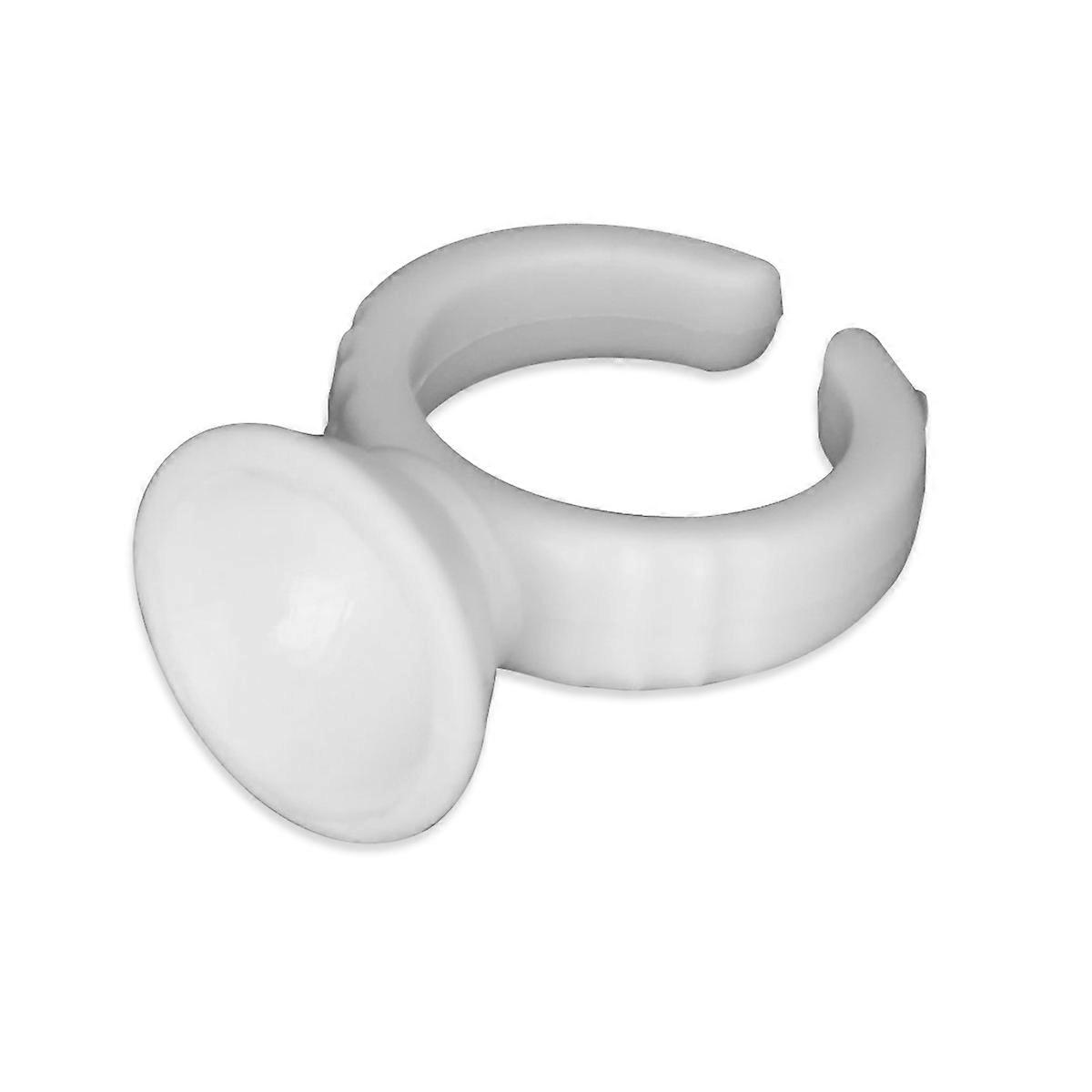 Eyelash Extensions Plastic Glue Ring Holders Disposable 100Pcs Set