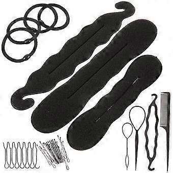 Outils de coiffure, outils de tressage pour la décoration des cheveux (1 ensemble)