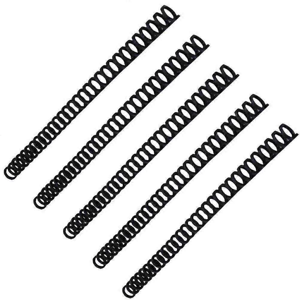 Book Making Hinge Black for Loose-Leaf Binding 5Pcs Use