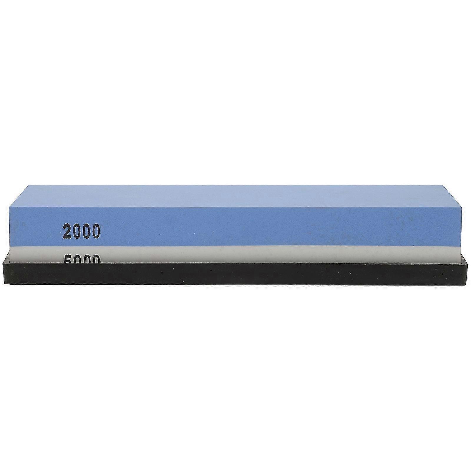 Abrasive Sharpening Stone Whetstone Durable Rectangular Tool for Outdoor Use Blue 1Set