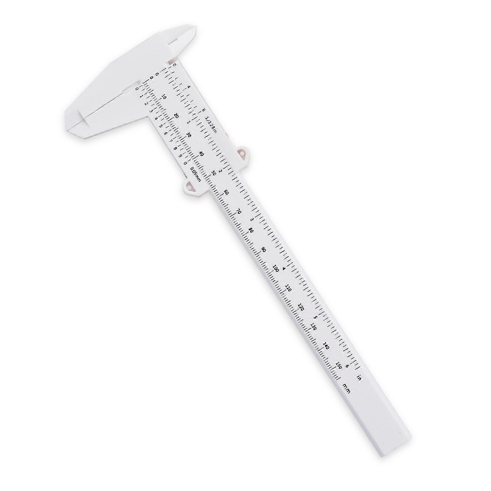 5Pcs Multipurpose Depth Caliper Precise Depth Vernier Tool Plastic Depth Vernier Caliper for Measuring Depth Length Multicolor