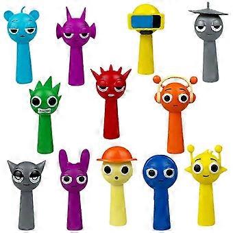 12x Sprunki Figuren Schöne Puppenfiguren für Freunde Erwachsene Einweihungsgeschenk A