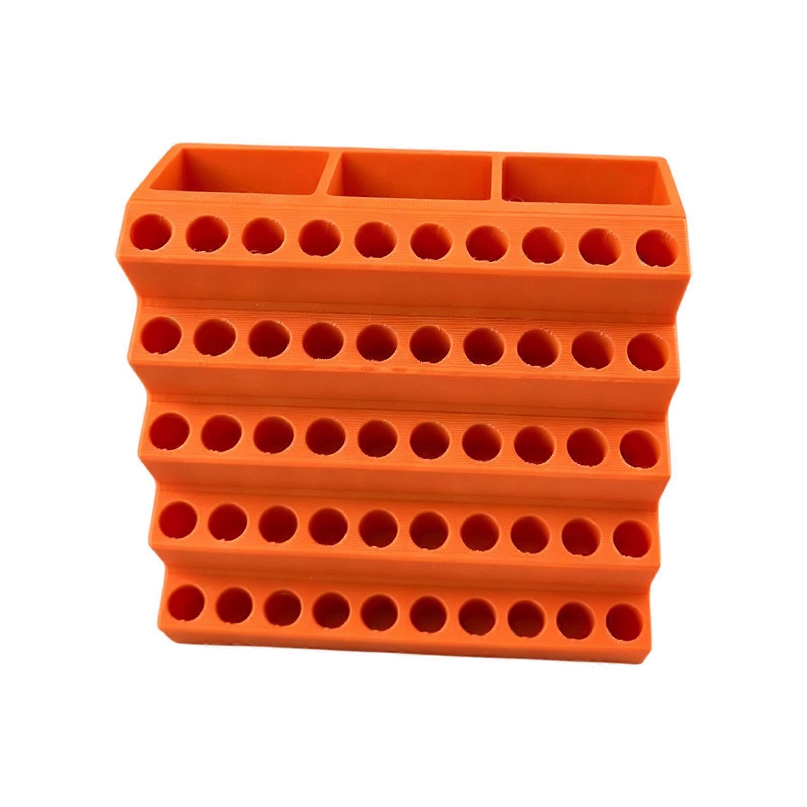 Clear Screwdriver Bit Holders Case Strong PETG Materials Random Color Portable Tool Storage Solution Workshop Bit Holders Multicolor