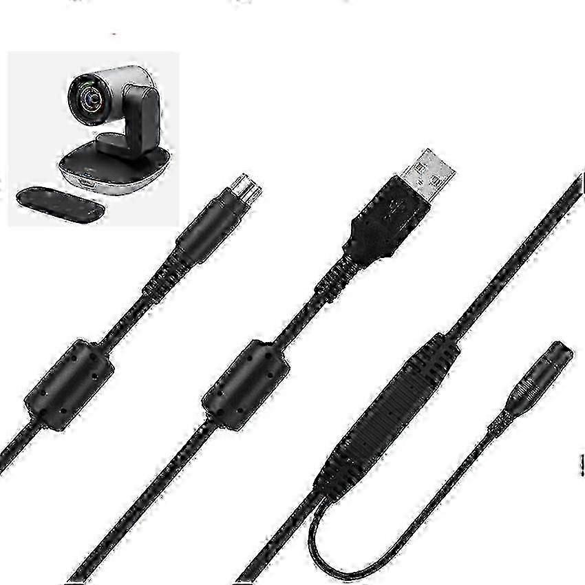 Camera Power Cable Data Cable for Logitech CC2900e/3500e/2900ep/3000e/PTZ Pro 2025