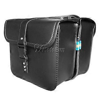 Pair Universal PU Leather Motorcycle Saddlebag Side Tool Luggage Bags For Kawasaki Vulcan VN 750 800 900 1500 1600 1700 2000