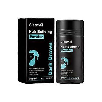 2pcs Dark Brown Fluffy Hairline Powder, Colorful, Fine, Even, Fitting, Visually Plump, Hiding Temples