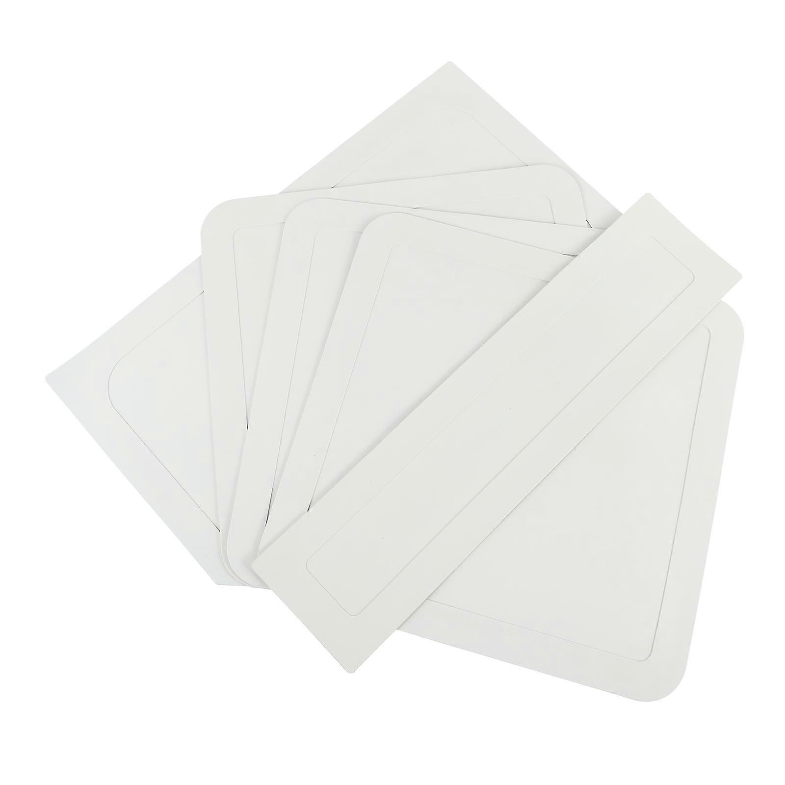 5pcs Baseball Baseboard Simple Base Waterproof Base Mat Non-slip Rubber Plate