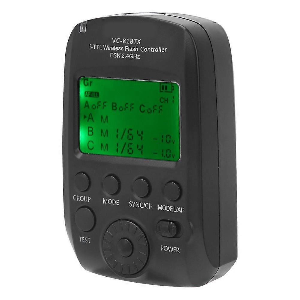 VISICOVC-818TXITTLHighSpeedSyncFlashTrigger2.4GWirelessTransmitterSupport8Channels30IDCompatibleWithNikon