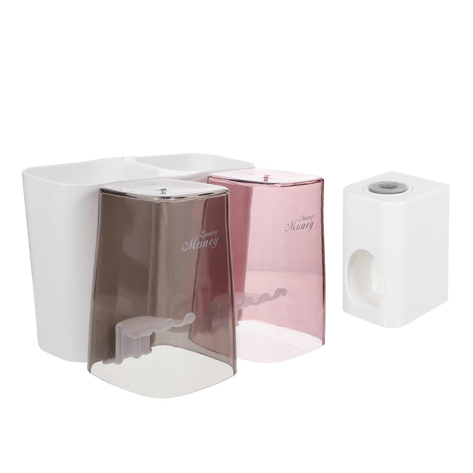 Toothbrush Toothpaste Storage Set Suspension Rack for Bathroom 3Pcs Use