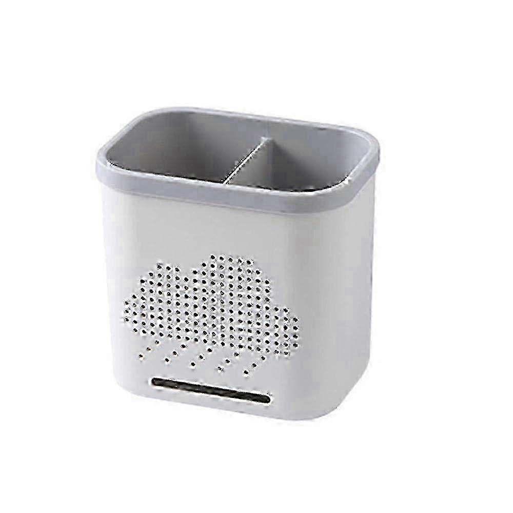 Multifunctional Kitchen Knife Holder with Double Layer Drainage compatible with Utensils UI