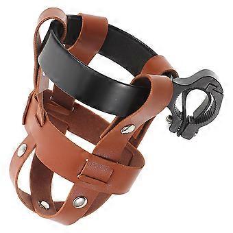 Brown Anti Shake Water Bottle Holder for Mountain Biking Aluminum