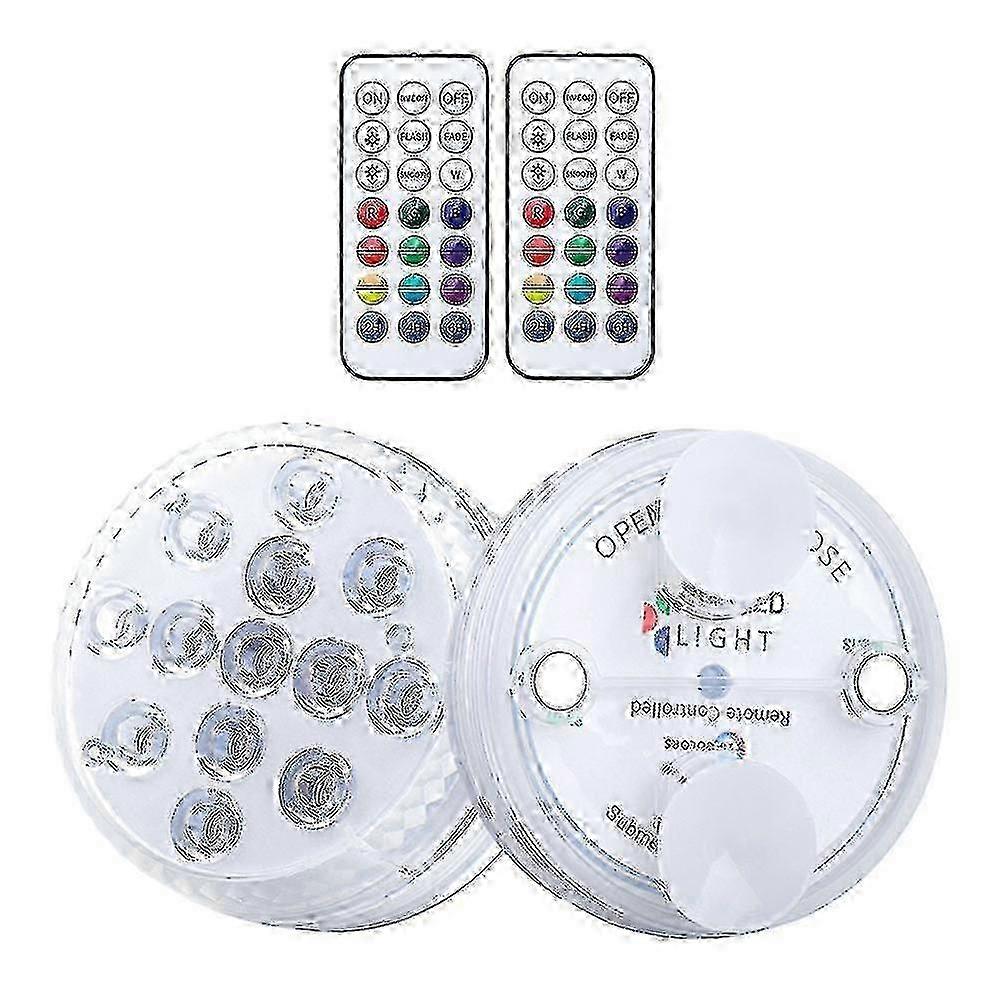 2pcs Led Underwater Light Lamp Pool Diving Lamp transparent