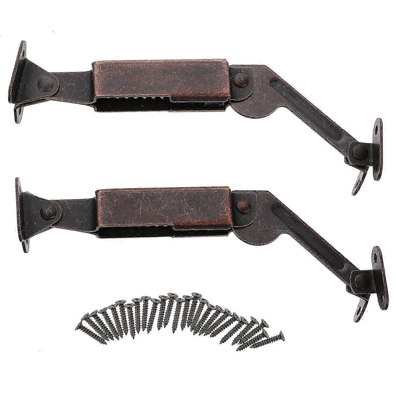 Universal Box Lid Closing Hinges Spring Loaded Lid Support Hardware 2 Pack