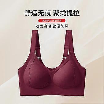 Women Seamless Push Up Comfortable Gathering Side Slimming Wireless Bra