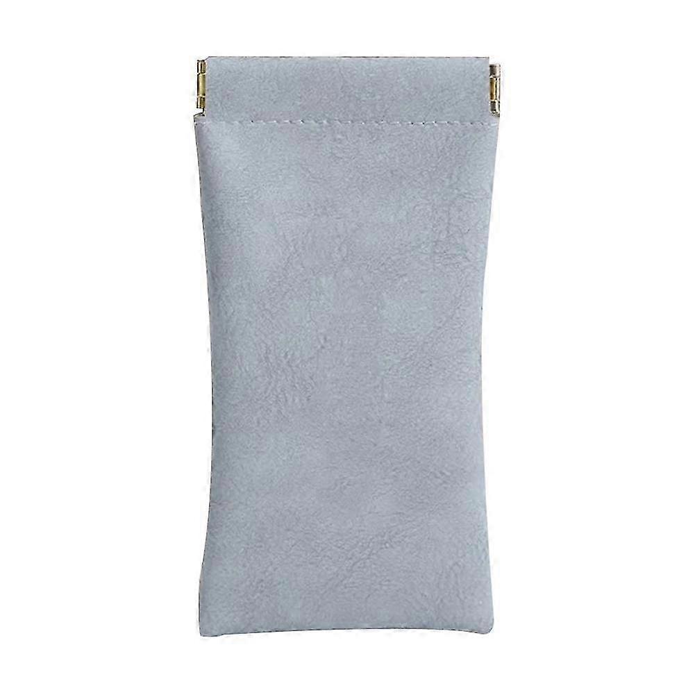 Soft PU Auto-Snap Glasses Pouch