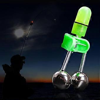 3Pcs Fishing Accessories Fishing Rod Tip Bite Alert Alarm Twin Bells with Night LED Light Lamp Fishing Bite Indicators Hunting and Fishing