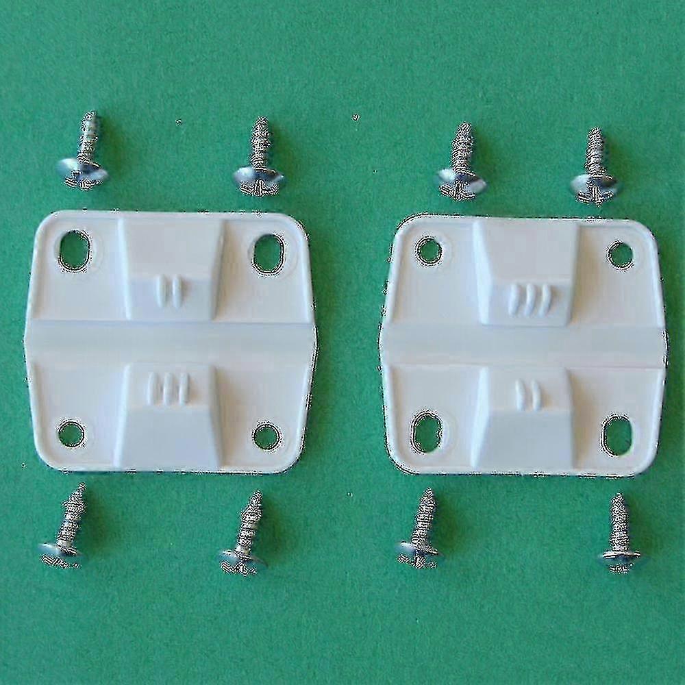 Cooler Hinge Replacement Set, 2 Plastic Hinges & 8 Screws