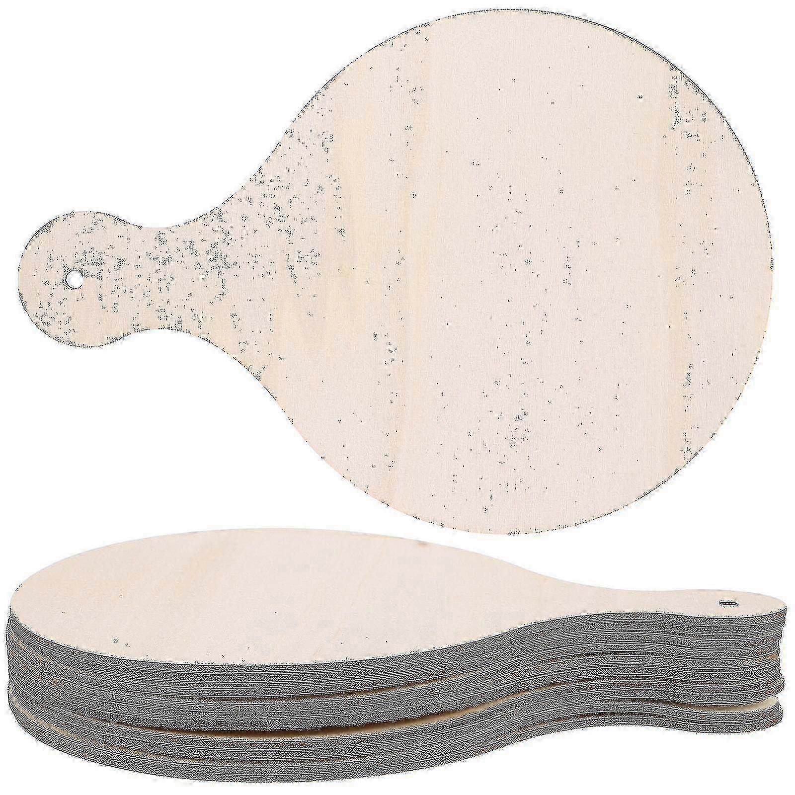 10 Pcs Rustic Round Wood Boards