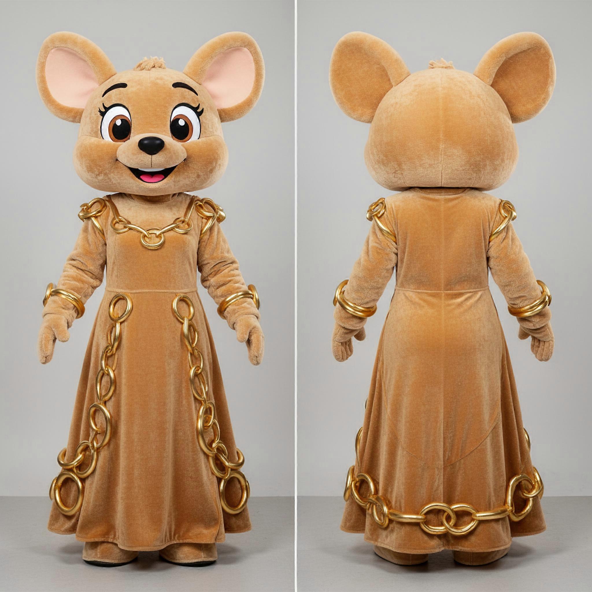 MASTICOT Tan Playful Aglet Mascot