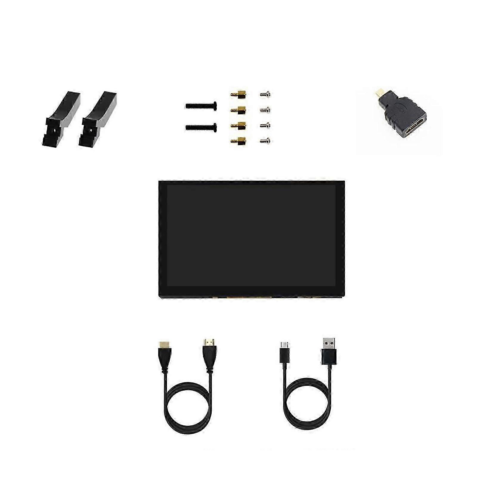 LCD Touchable Screen 5inch 1024x600 Resolution Capacitive 5 3B+ 4B Multicolor