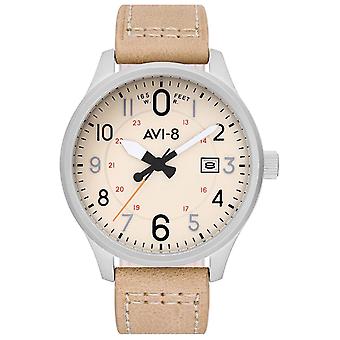 Hawker Hurricane Japanese Quartz Analog Man Watch with AV-4053-0H Cowskin Bracelet