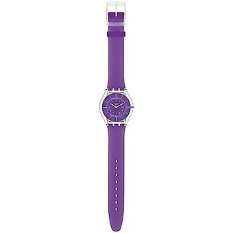 Swatch skin purple classiness watch for Women's Analog Quartz with Silicone Bracelet SFK365