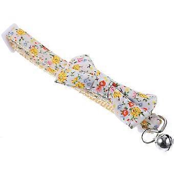 Cat Collar Bow Tie with Bell for Pets 4Pcs Adjustable Cute Cat Collar