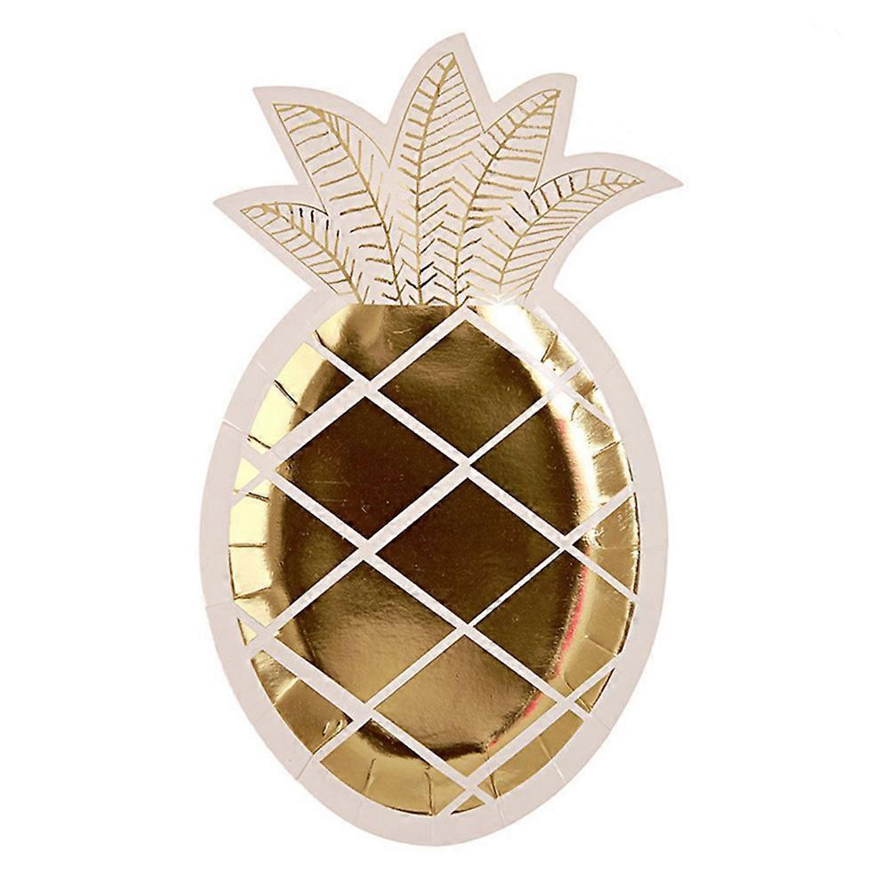 Party Pineapple Shaped compatible with Serving 8Pcs Golden